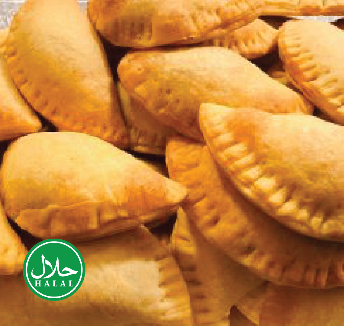 HALAL BEEF PATTY POCKETS 50 PACK Mama B's Jamaican Patties BC